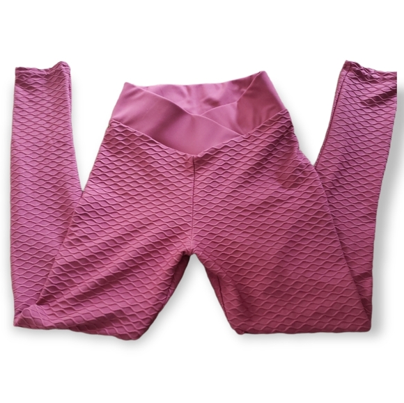 Shein Solid Textured Sports Leggings NWOT - Picture 1 of 3